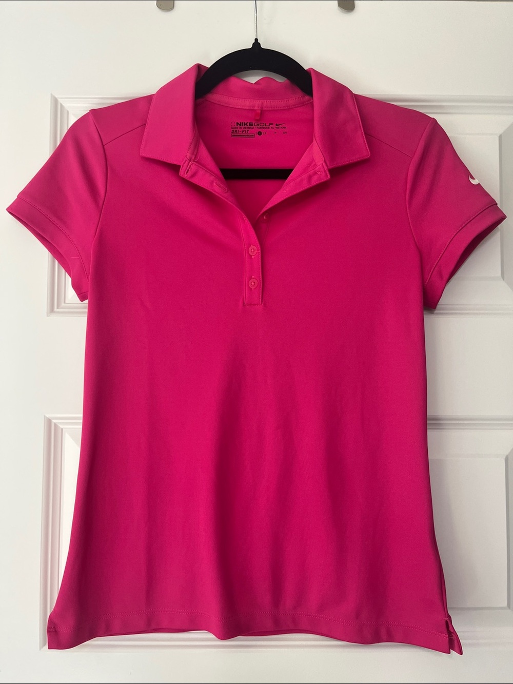 Nike Women's Golf Pink Short-Sleeve Polo Shirt